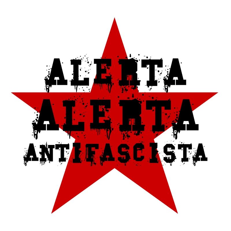 GÉNÉRALEMENT BACKPRINT IMPRESSION DOS ALERTA ANTIFA
