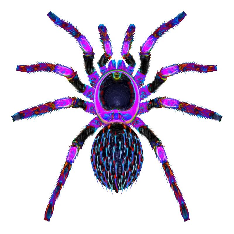 Lila Spinne