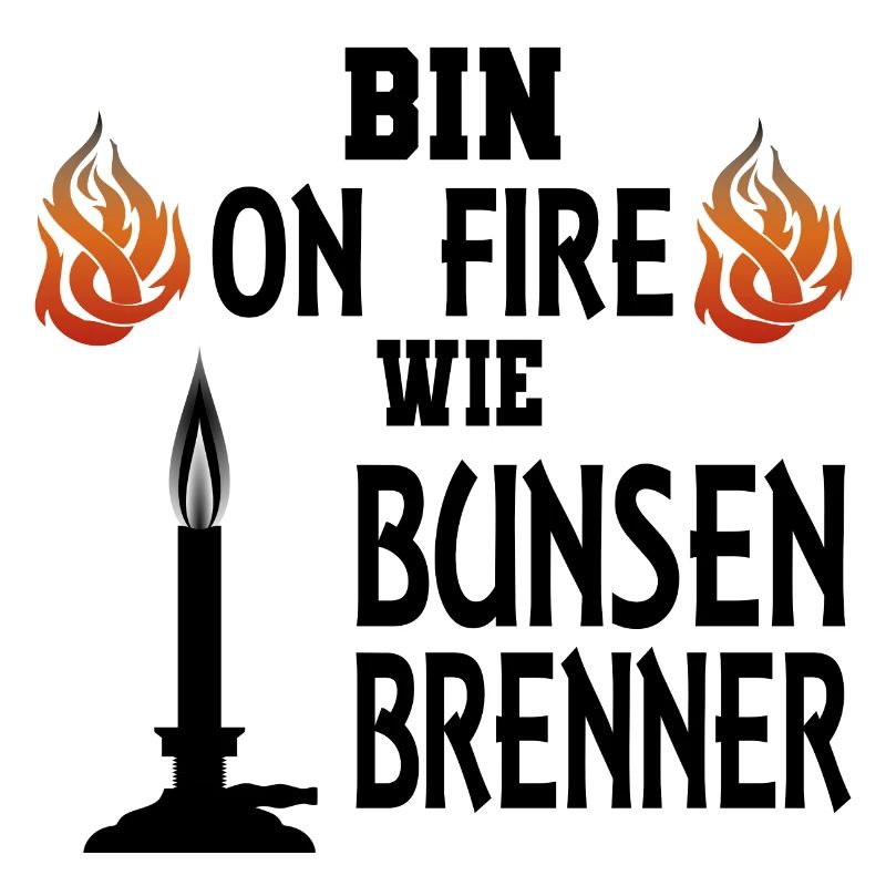 Professeur de chimiste Bunsenbrenner disant idée cadeau