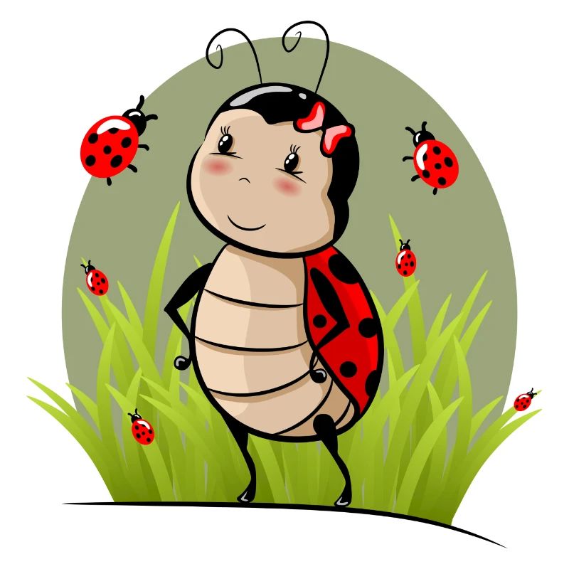 Ladybugs in the grass