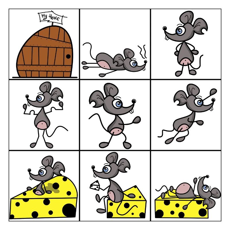 Mice with cheese