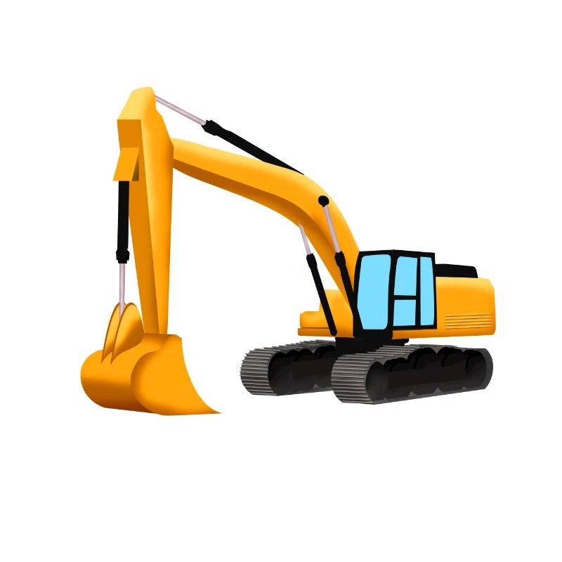 Gelber Bagger