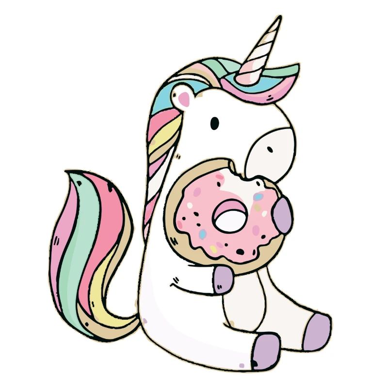 Licorne et donut