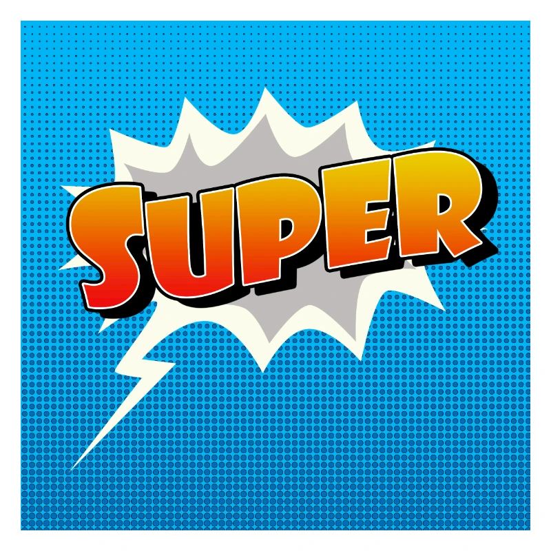 Super Comic Lettering Icon