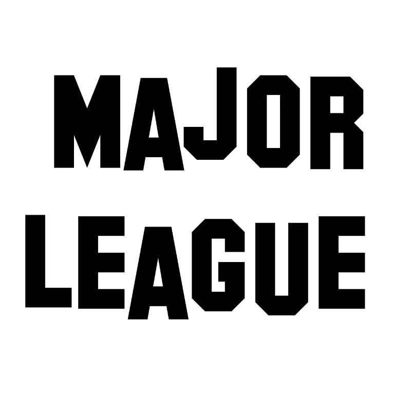 Major League lettering as a gift idea