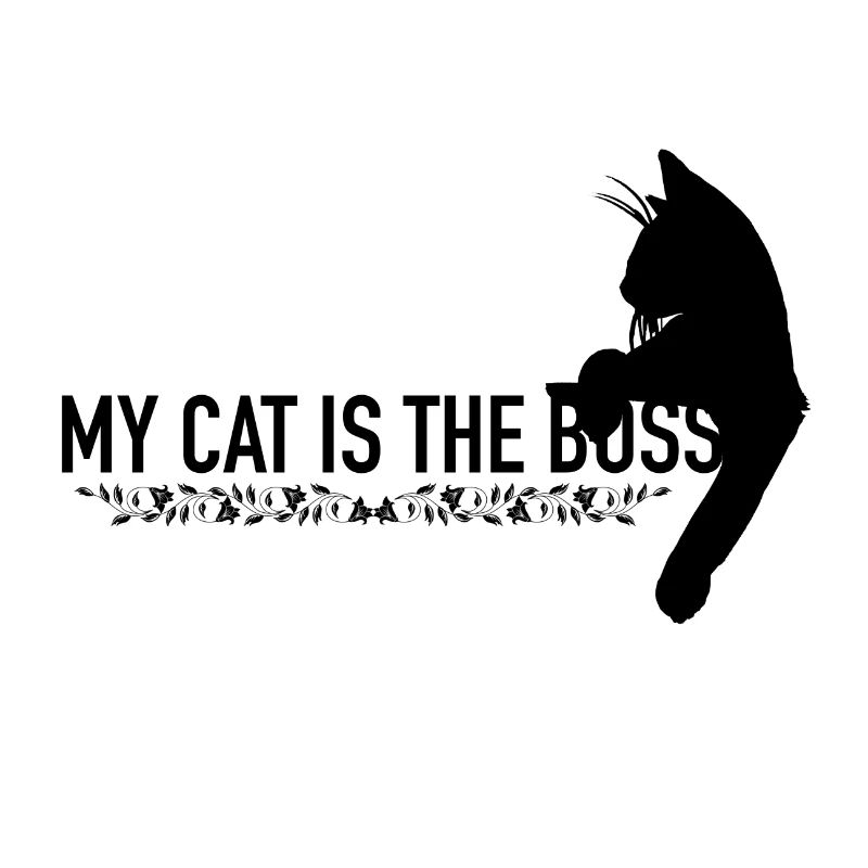 Graphique Mon chat est le patron