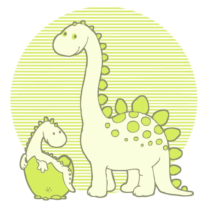 Dinosaur Mom with Hatching Egg