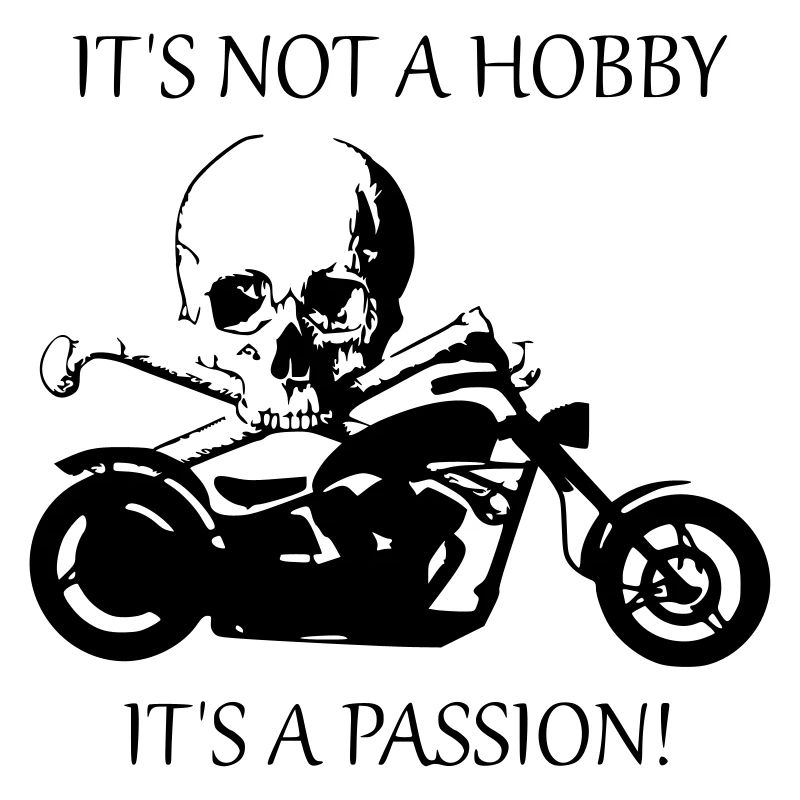 Motorcycle saying skull