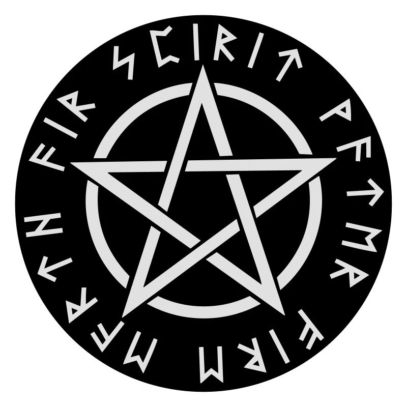 Pentagramm Rune Elemente Symbol