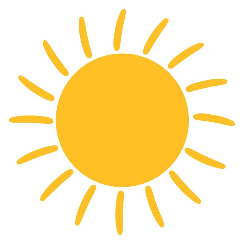 Leuchtende Sonne