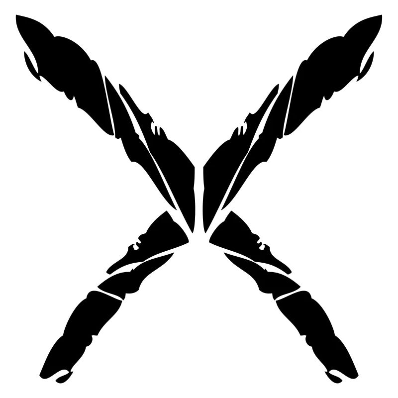 Buchstabe X Kreuz
