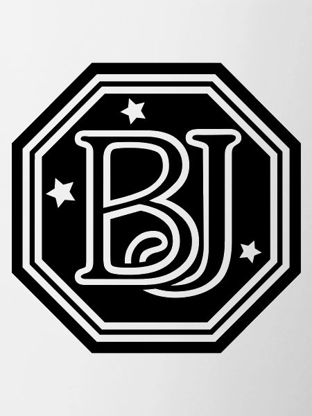 BJ monogram initial letters