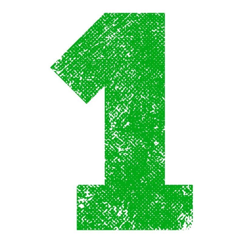 Number 1 - One - Texture