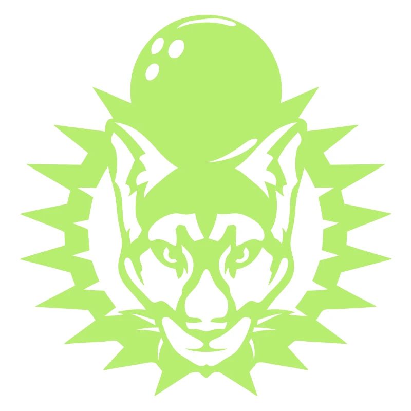 bowling cougar logo sport boule panthere
