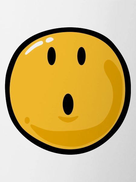 Smiley surprised