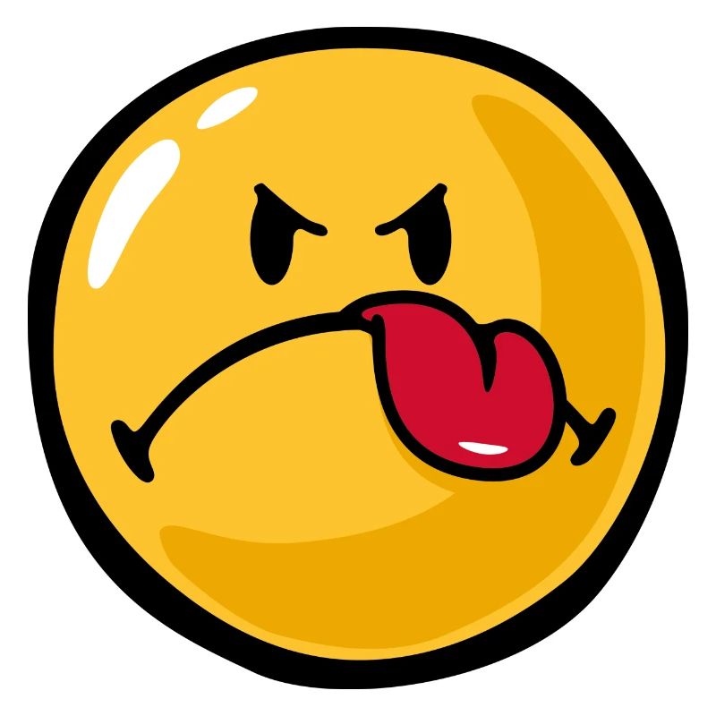Smiley anger detest