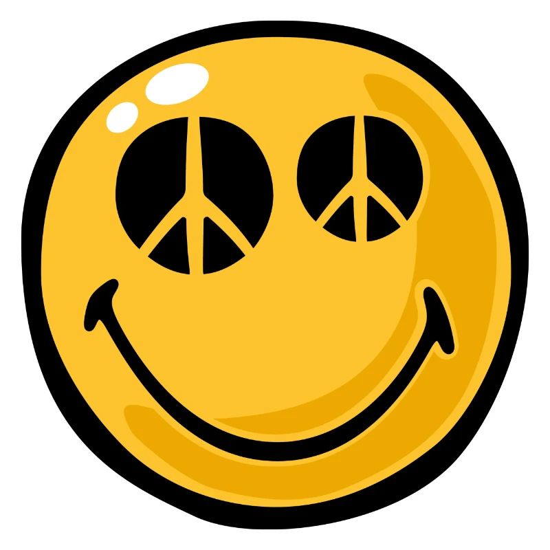 Smiley peace eyes