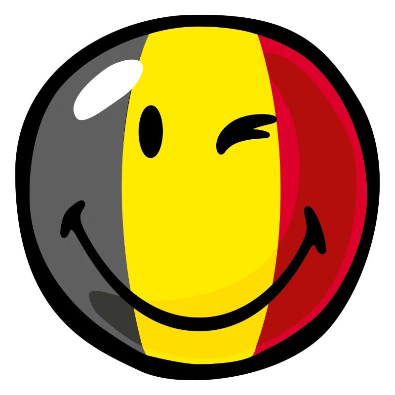 Smiley Flag Belgium