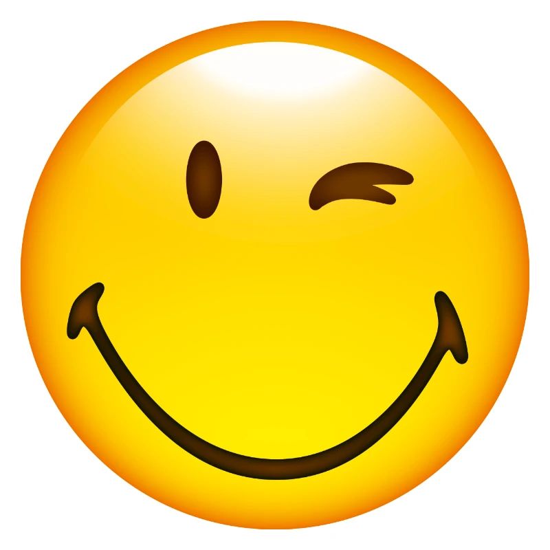 Smiley Glossy Happy Blink