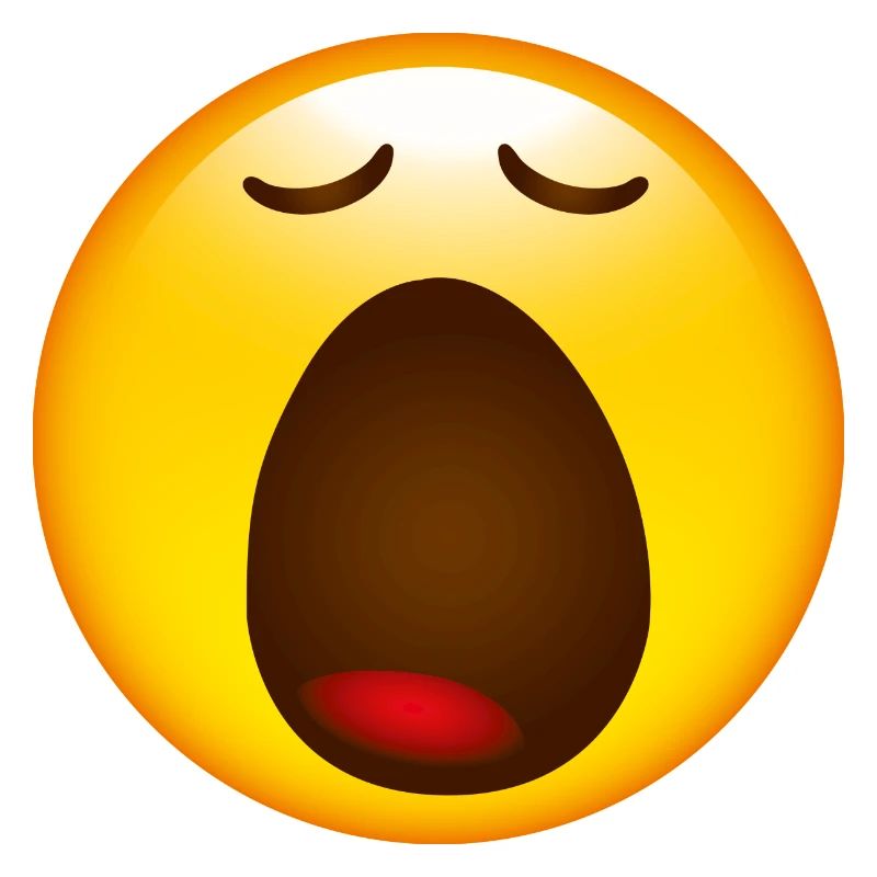 Smiley Glossy Yawning