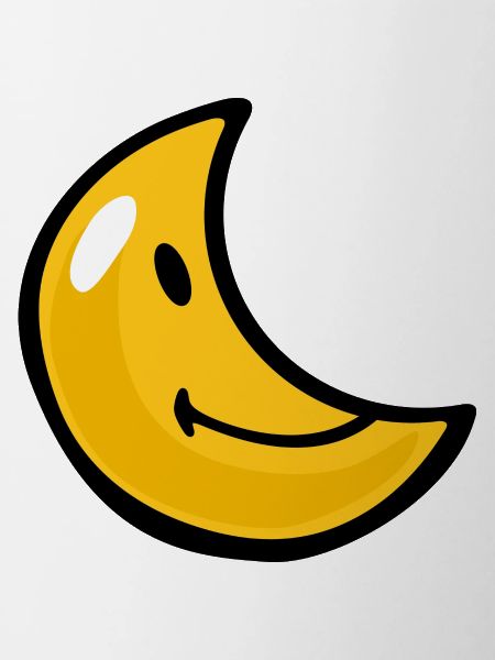 Smiley Crescent Moon