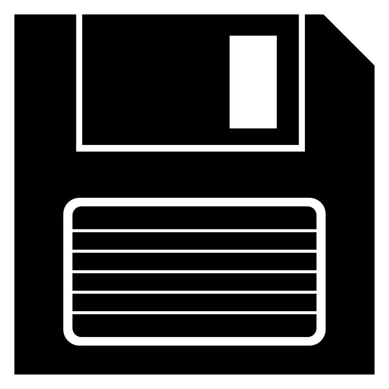 Floppy disk storage symbol