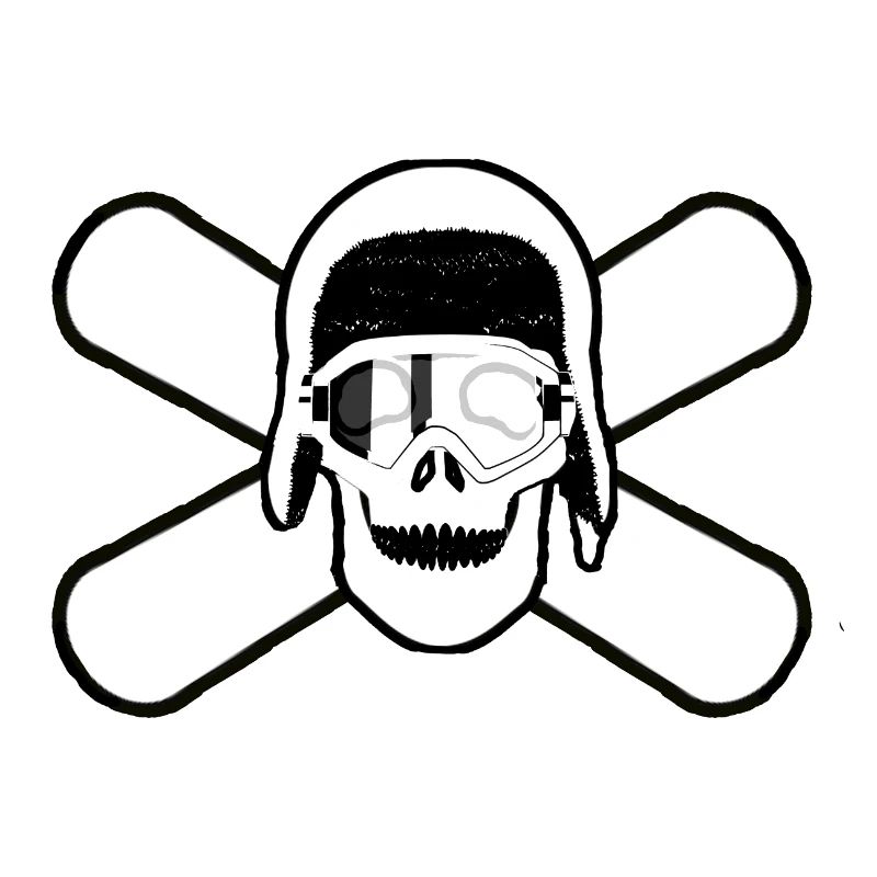 Snowboard Pirate Skull Gift