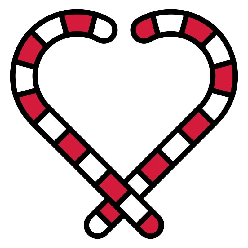 Candy Cane Heart