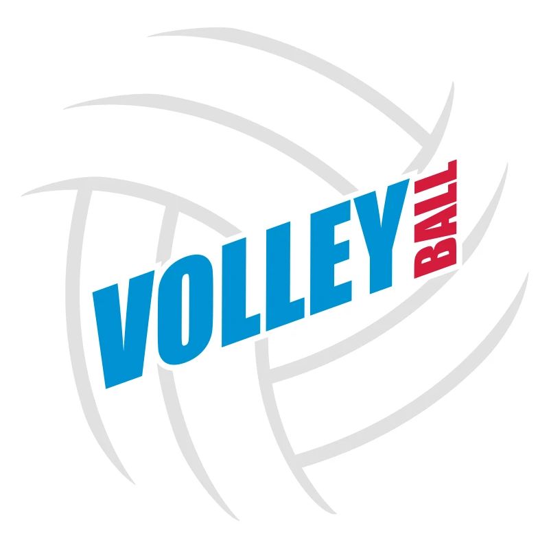 text logo design cool pattern volleyball
