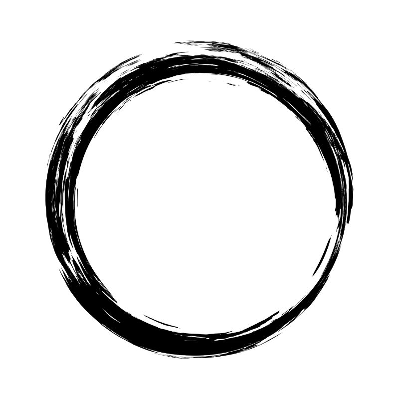 Circle symbol design black