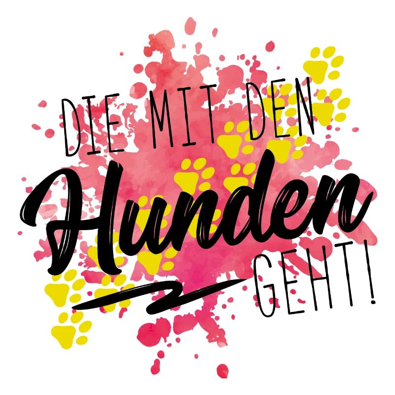 mit den hunden geht design