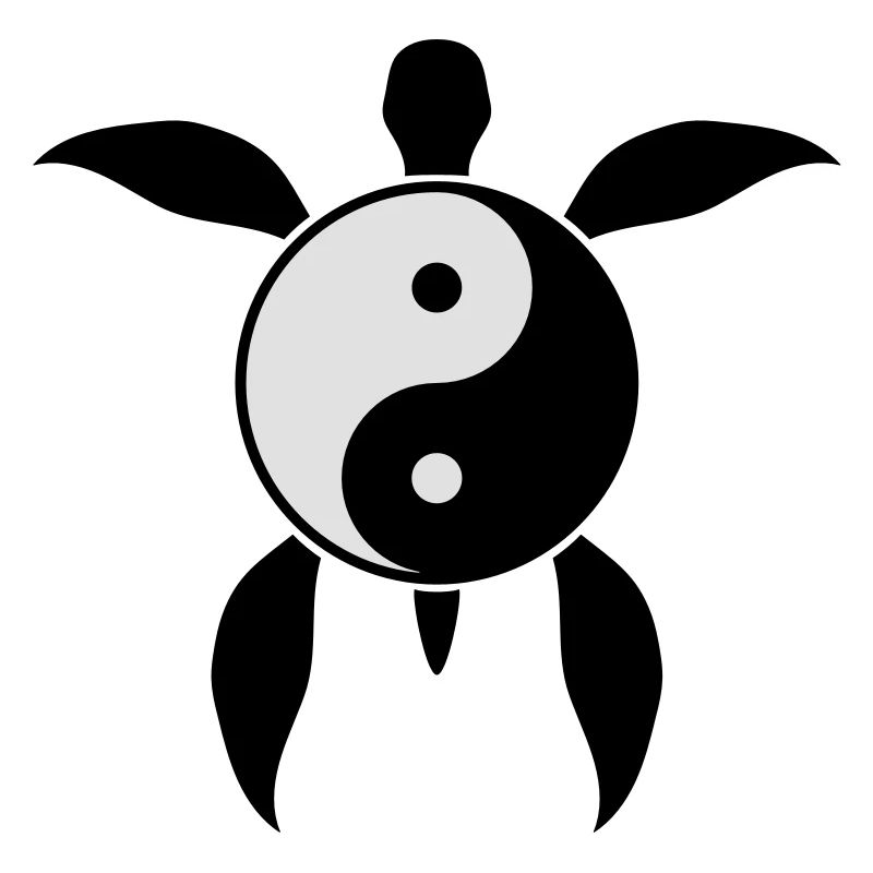 yin yang balance sign icon pattern tattoo underwat