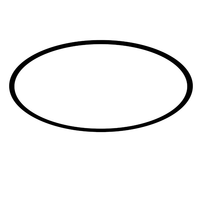 Schwarzes Oval