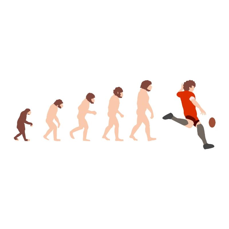 Idée cadeau Evolution Rugby Funny