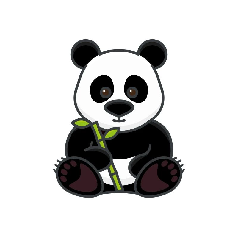 Panda avec bambou