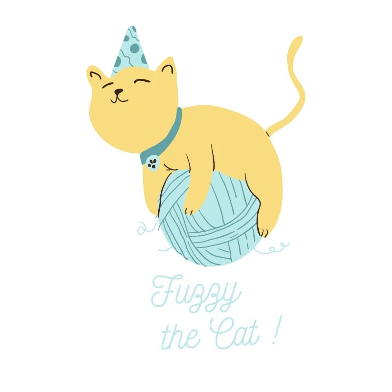 floue le chat mignon