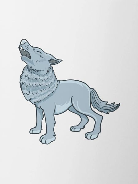 Cartoon wolf