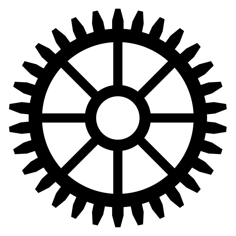 Modèle de conception de vecteur d'engrenage - COULEUR CHANGEABLE