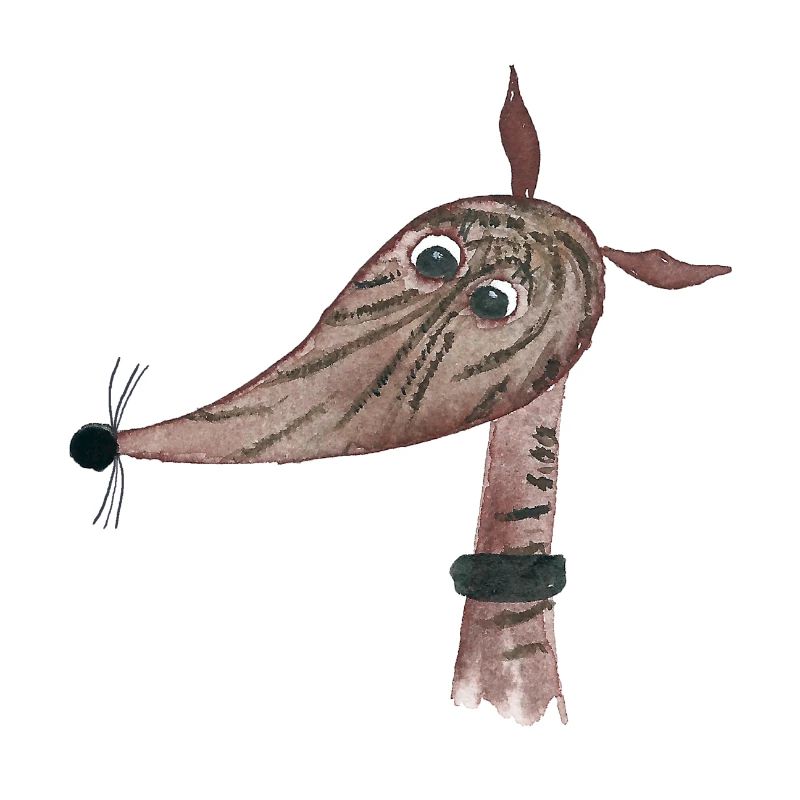 Windhund dunkel gestromt
