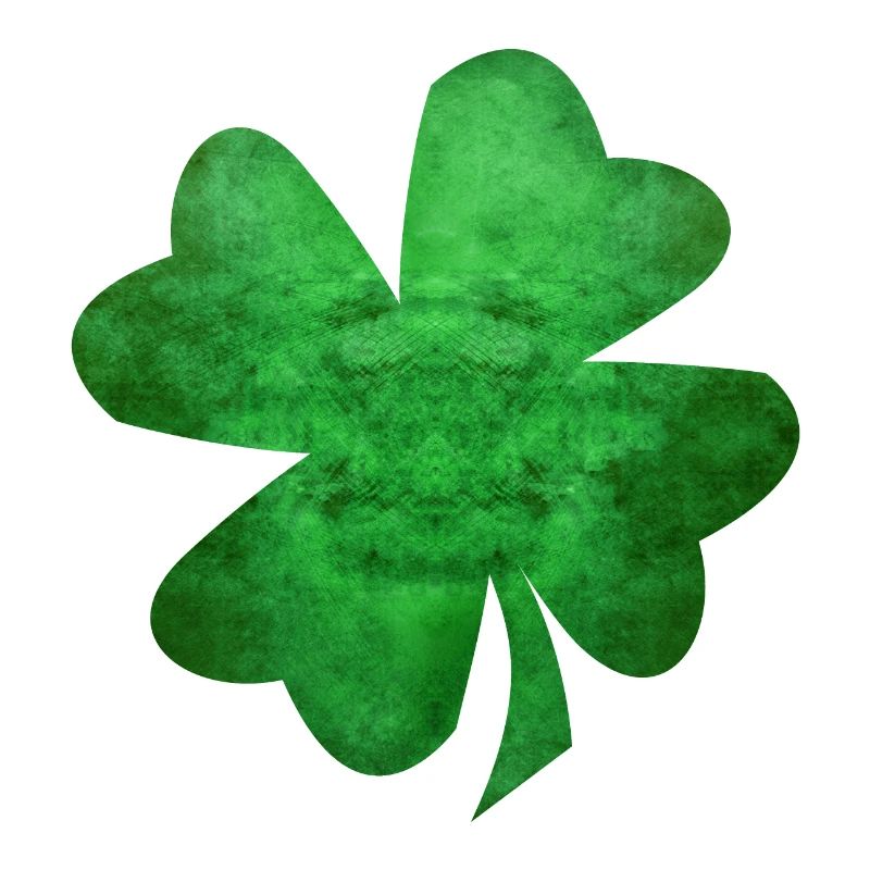 Trèfle à quatre feuilles vert