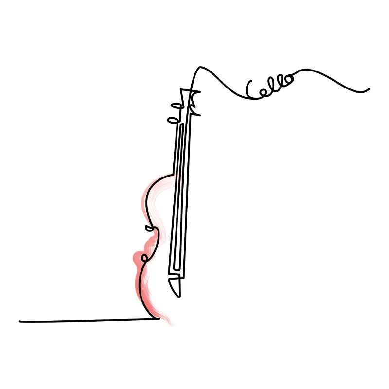Violoncelle One Line