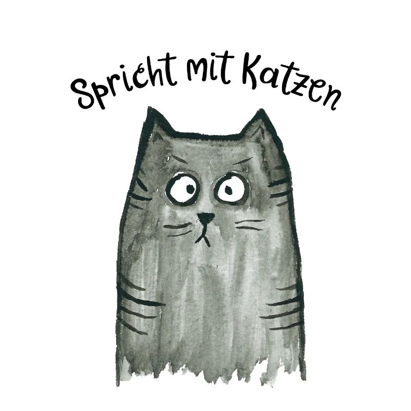 Graue Katze - Spricht mit Katzen