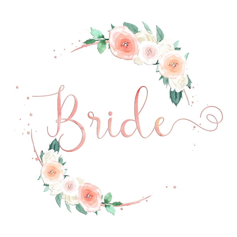 Pastel half wreath 2 team bride 1