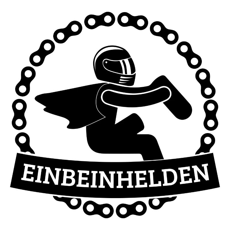 Einbeinhelden 1-farbig (schwarz)
