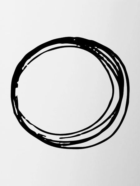 Art cercle frontière infini