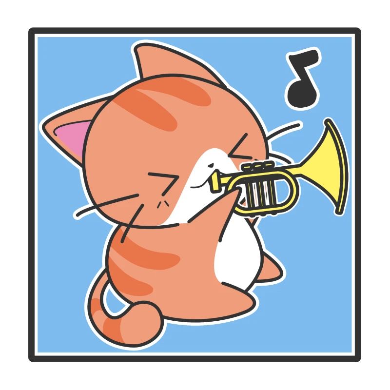 Trompeter Katze