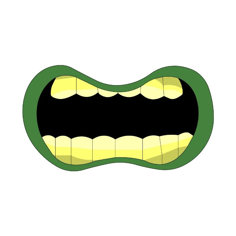Bouche de zombie