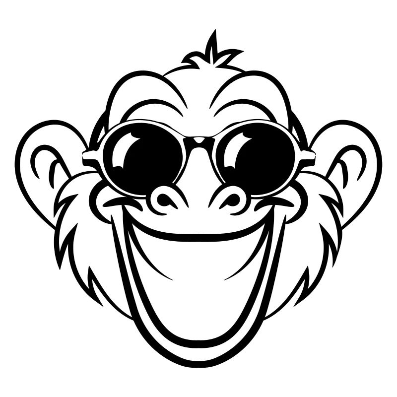 monkey laugh face
