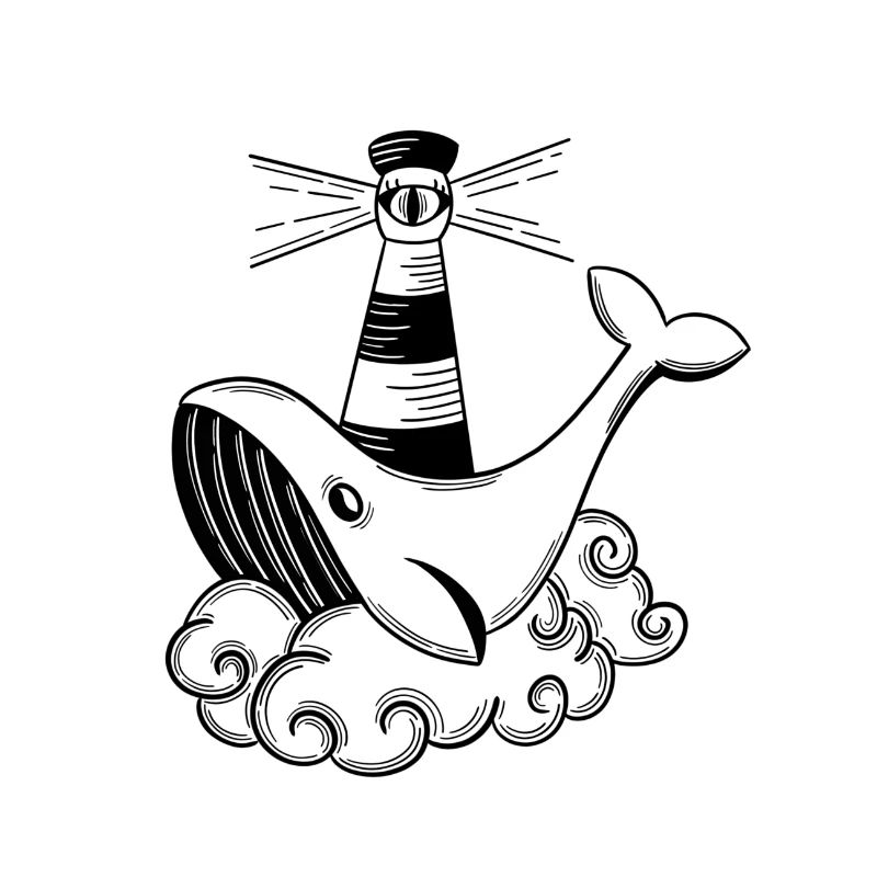 Baleine sur Cloud Nine