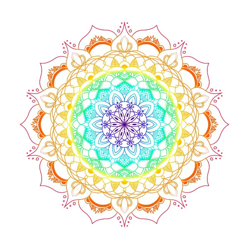 rainbow mandala
